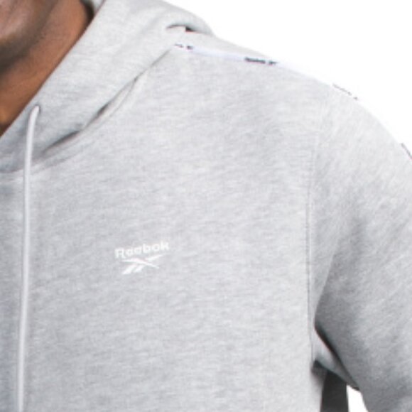 NEW REEBOK Endorphin Dash Hoodie Grey Heather unisex 261mn - Picture 3 of 5